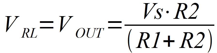 Foruma di un partitore di tensione