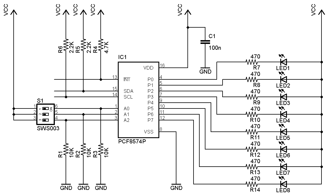 Figura 4: Esempio funzionate con PCF8574